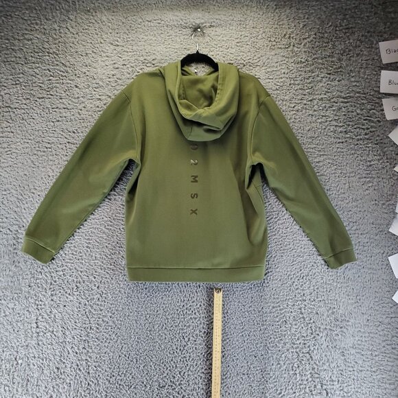 Michael Strahan Shirt Mens Large Green MSX Pullover Cotton Blend Hoodie - Picture 6 of 7